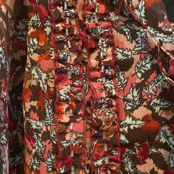 Gloria Vanderbuilt Semi Sheer Top w/ separate Tank. Like New - Picture 3 of 8